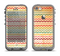 The Vintage Orange and Multi-Color Chevron Pattern V4 Apple iPhone 5c LifeProof Fre Case Skin Set