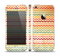 The Vintage Orange and Multi-Color Chevron Pattern V4 Skin Set for the Apple iPhone 5s