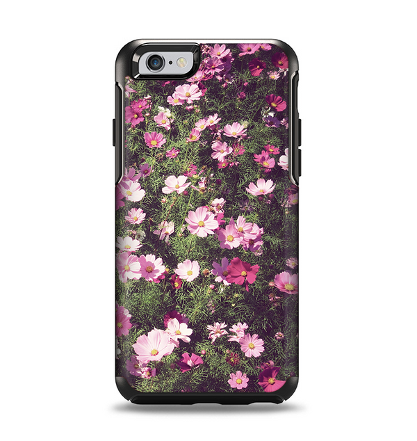 The Vintage Pink Floral Field Apple iPhone 6 Otterbox Symmetry Case Skin Set