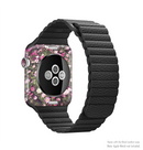 The Vintage Pink Floral Field Full-Body Skin Kit for the Apple Watch