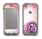 The Vintage Purple Curves with Floral Design Apple iPhone 5c LifeProof Fre Case Skin Set
