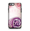 The Vintage Purple Curves with Floral Design Apple iPhone 6 Otterbox Symmetry Case Skin Set