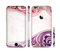 The Vintage Purple Curves with Floral Design Sectioned Skin Series for the Apple iPhone 6 Plus