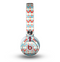 The Vintage Red & Blue Chevron Pattern Skin for the Beats by Dre Mixr Headphones