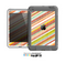 The Vintage Slanted Color Stripes Skin for the Apple iPad Mini LifeProof Case