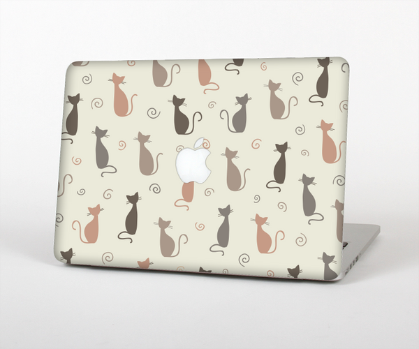 The Vintage Solid Cat Shadows Skin Set for the Apple MacBook Pro 15" with Retina Display