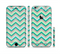 The Vintage Subtle Greens Chevron Pattern Sectioned Skin Series for the Apple iPhone 6 Plus