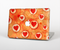 The Vintage Subtle Red and Orange Hearts Skin Set for the Apple MacBook Air 13"