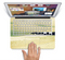 The Vintage Subtle Yellow Beach Scene Skin Set for the Apple MacBook Pro 13" with Retina Display