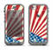 The Vintage Tan American Flag Apple iPhone 5c LifeProof Nuud Case Skin Set