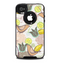 The Vintage Tan & Gold Vector Birds with Flowers Skin for the iPhone 4-4s OtterBox Commuter Case