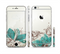 The Vintage Teal and Tan Abstract Floral Design Sectioned Skin Series for the Apple iPhone 6 Plus