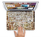The Vintage Torn Newspaper Collage Skin Set for the Apple MacBook Pro 13" with Retina Display