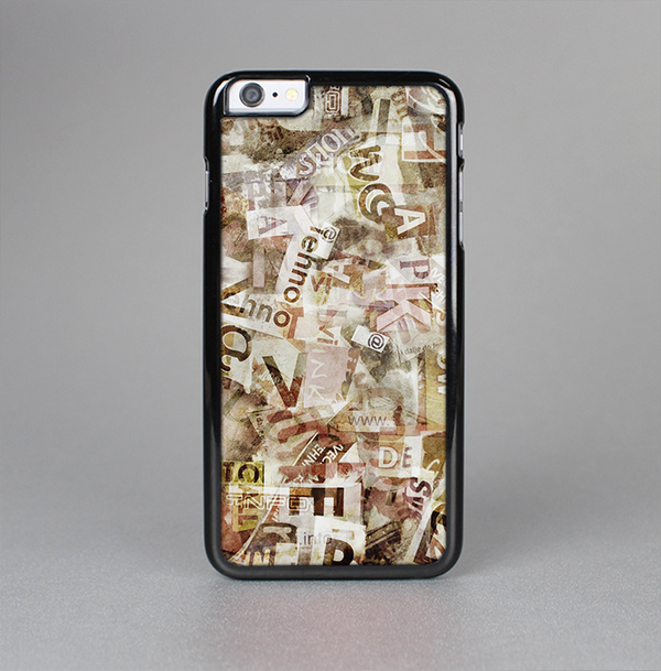 The Vintage Torn Newspaper Collage Skin-Sert Case for the Apple iPhone 6 Plus