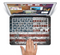 The Vintage USA Flag Skin Set for the Apple MacBook Pro 13" with Retina Display