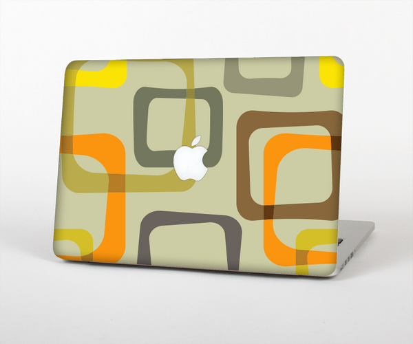The Vintage Vector Square Pattern Skin Set for the Apple MacBook Pro 13" with Retina Display
