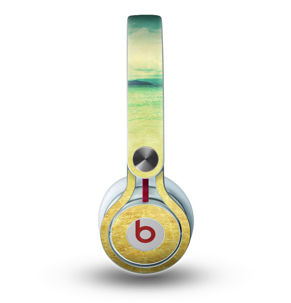The Vintage Vibrant Beach Scene Skin for the Beats by Dre Mixr Headphones