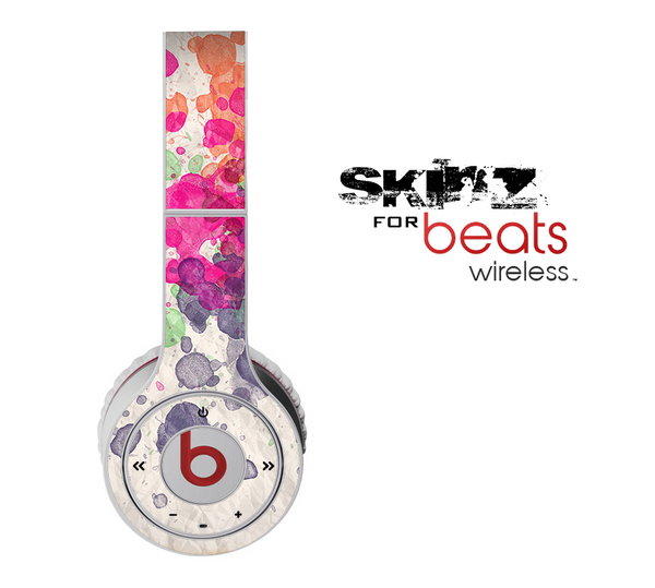 The Vintage WaterColor Droplets Skin for the Beats by Dre Wireless Headphones