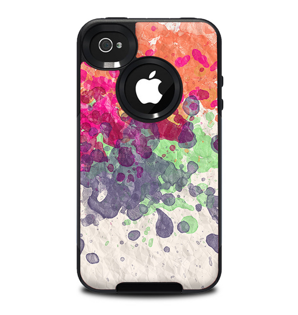 The Vintage WaterColor Droplets Skin for the iPhone 4-4s OtterBox Commuter Case