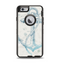 The Vintage White and Blue Anchor Illustration Apple iPhone 6 Otterbox Defender Case Skin Set