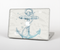 The Vintage White and Blue Anchor Illustration Skin Set for the Apple MacBook Pro 15"