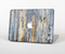 The Vintage Wooden Planks with Yellow Paint Skin Set for the Apple MacBook Pro 13" with Retina Display