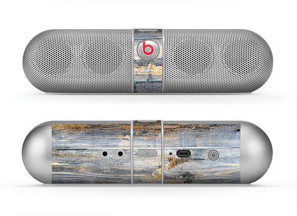 The Vintage Wooden Planks with Yellow Paint Skin for the Beats by Dre Pill Bluetooth Speaker