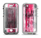 The Vintage Worn Pink Paint Apple iPhone 5-5s LifeProof Nuud Case Skin Set