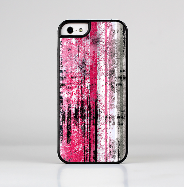 The Vintage Worn Pink Paint Skin-Sert Case for the Apple iPhone 5/5s