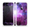The Violet Glowing Nebula Skin Set for the Apple iPhone 5