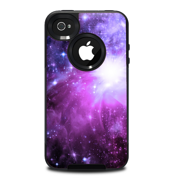 The Violet Glowing Nebula Skin for the iPhone 4-4s OtterBox Commuter Case