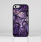 The Violet with Black Highlighted Spirals Skin-Sert Case for the Apple iPhone 5/5s