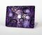 The Violet with Black Highlighted Spirals Skin for the Apple MacBook Pro Retina 15"