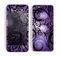 The Violet with Black Highlighted Spirals Skin for the Apple iPhone 5c