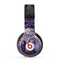 The Violet with Black Highlighted Spirals Skin for the Beats by Dre Pro Headphones