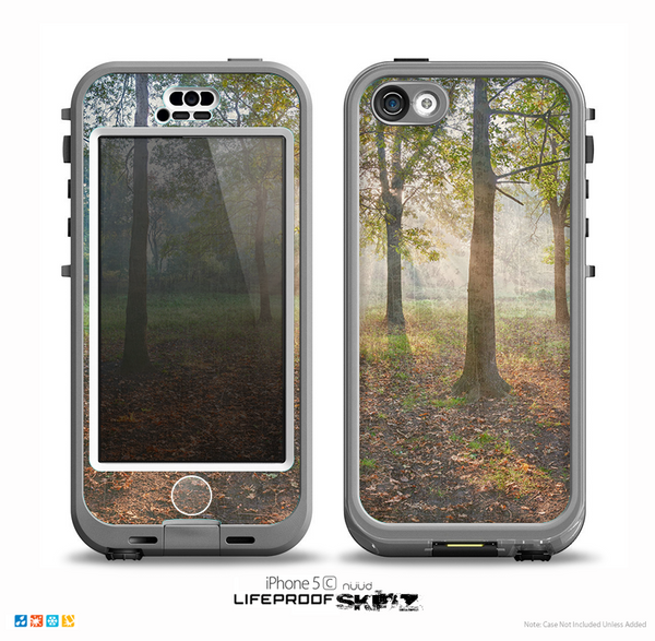 The Vivia Colored Sunny Forrest Skin for the iPhone 5c nüüd LifeProof Case