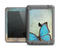 The Vivid Blue Butterfly On Textile Apple iPad Mini LifeProof Fre Case Skin Set