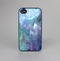 The Vivid Blue Sagging Painted Surface Skin-Sert for the Apple iPhone 4-4s Skin-Sert Case