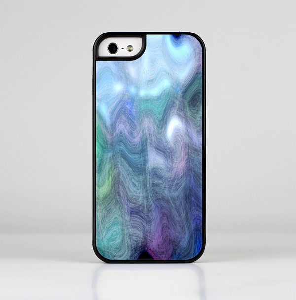 The Vivid Blue Sagging Painted Surface Skin-Sert Case for the Apple iPhone 5/5s
