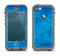 The Vivid Blue Techno Lines Apple iPhone 5c LifeProof Nuud Case Skin Set