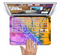 The Vivid Colored Wet-Paint Mixture Skin Set for the Apple MacBook Pro 13" with Retina Display