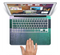 The Vivid Emerald Green Sponge Texture Skin Set for the Apple MacBook Pro 13" with Retina Display