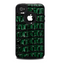 The Vivid Green Crocodile Skin Skin for the iPhone 4-4s OtterBox Commuter Case