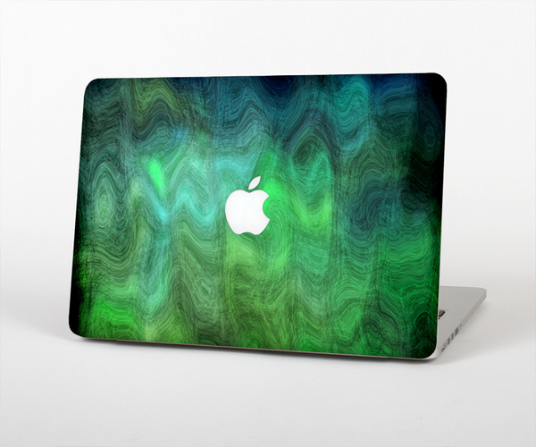 The Vivid Green Sagging Painted Surface Skin Set for the Apple MacBook Pro 13" with Retina Display