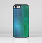 The Vivid Green Watercolor Panel Skin-Sert Case for the Apple iPhone 5/5s