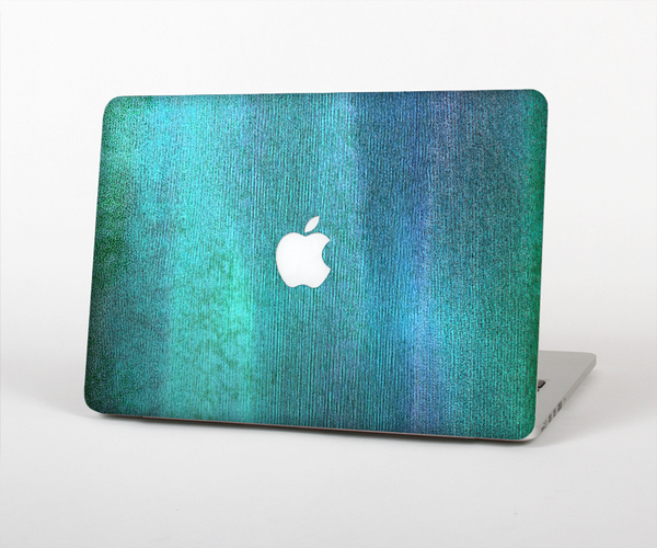 The Vivid Green Watercolor Panel Skin Set for the Apple MacBook Pro 13" with Retina Display