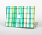 The Vivid Green and Yellow Woven Pattern Skin Set for the Apple MacBook Pro 15"