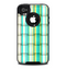 The Vivid Green and Yellow Woven Pattern Skin for the iPhone 4-4s OtterBox Commuter Case
