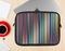 The Vivid Multicolored Stripes Ink-Fuzed NeoPrene MacBook Laptop Sleeve