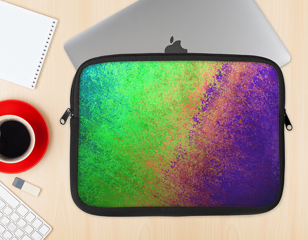The Vivid Neon Colored Texture Ink-Fuzed NeoPrene MacBook Laptop Sleeve